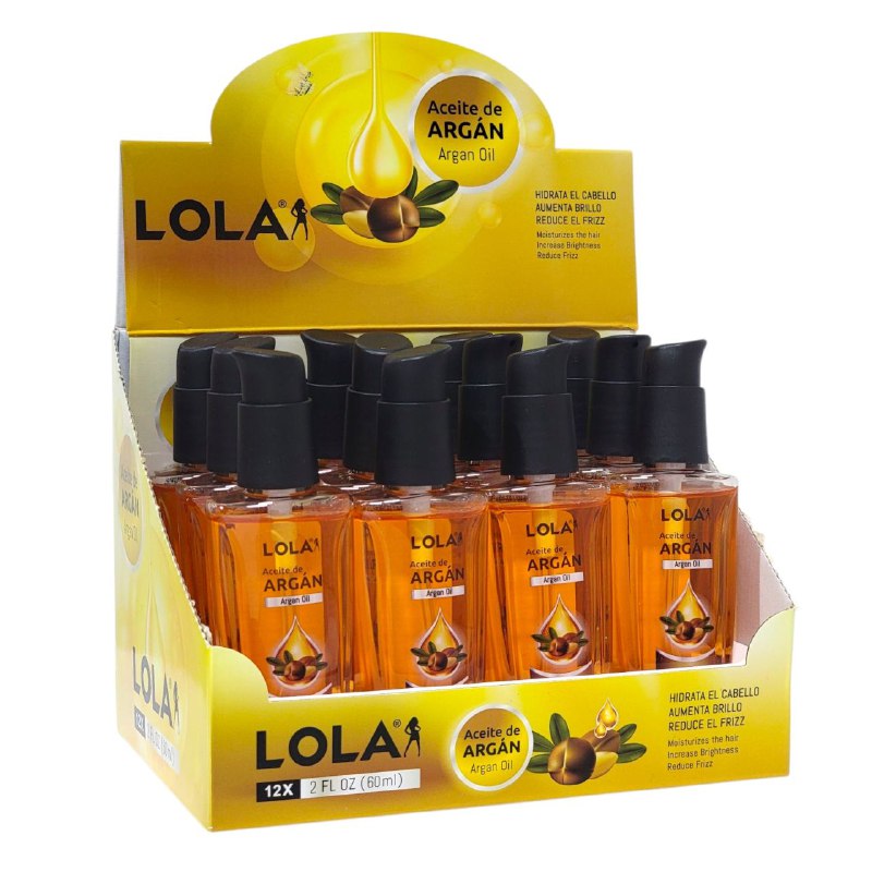 ACEITE PARA EL CABELLO HIDRATANTE DE ARGAN REDUCE EL FRIZZ LOLA 60ML DUPE DE LOREAL