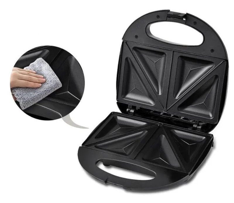 MAQUINA SANDWICHERA, 750W FUERZA, FACIL DE LIMPIAR, CALEFACCION DOBLE CARA SK-08022 SOKANY