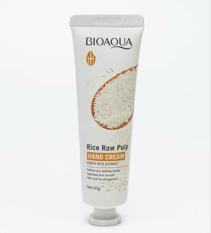 CREMA CORPORAL, CREMA DE CUERPO DE MANOS DE PULPA CRUDA DE ARROZ HIDRATANTE BIOAQUA 30G