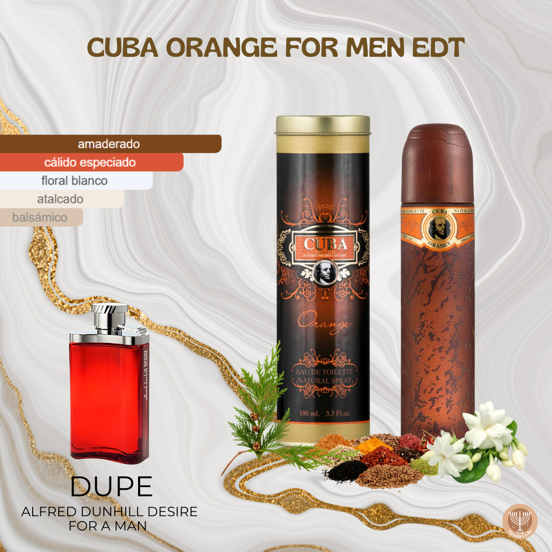 CUBA ORANGE FOR MEN EDT 100ML (H)(DUPE DUNHIIL DESIRE EDT)