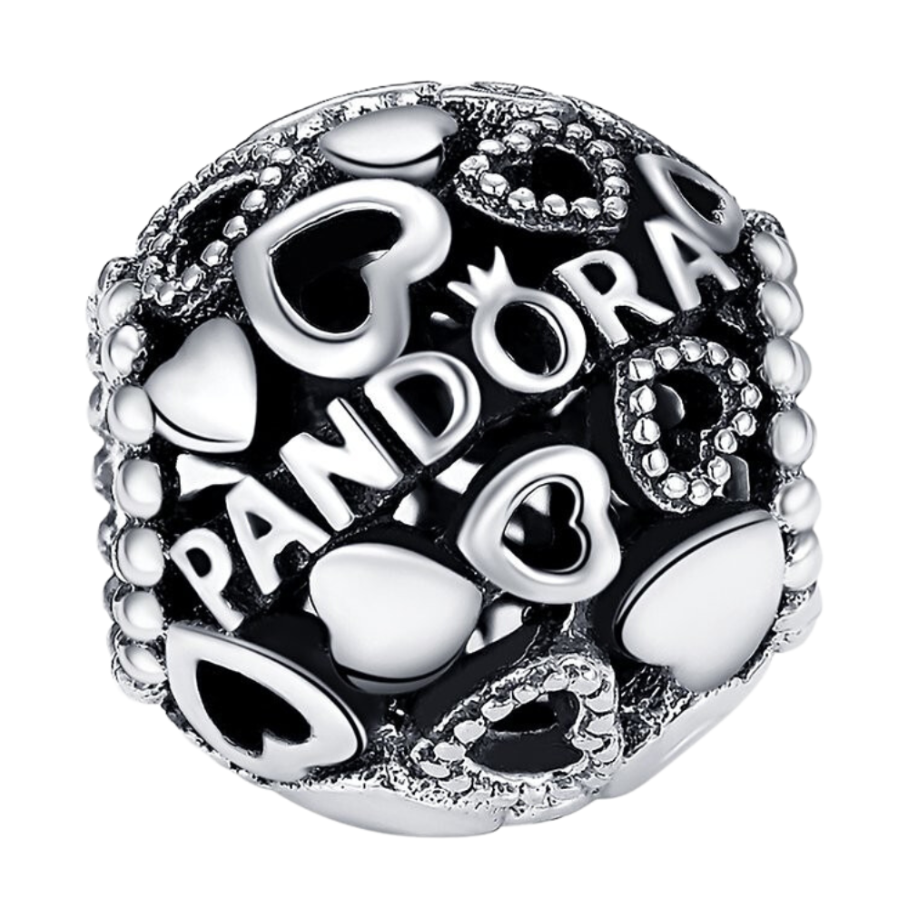 PCHARM897  SEPARADOR DE PANDORA CON CORAZONES