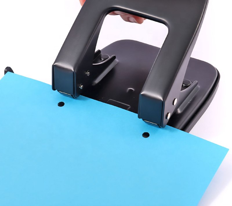 PERFORADORA DE HOJAS 8CM DE DISTANCIA ENTRE AGUA AGUJERO, 35 HOJAS PARA ESCUELAS, OFICINAS, ETC 3 COLORES ALFA HOLE DRILL