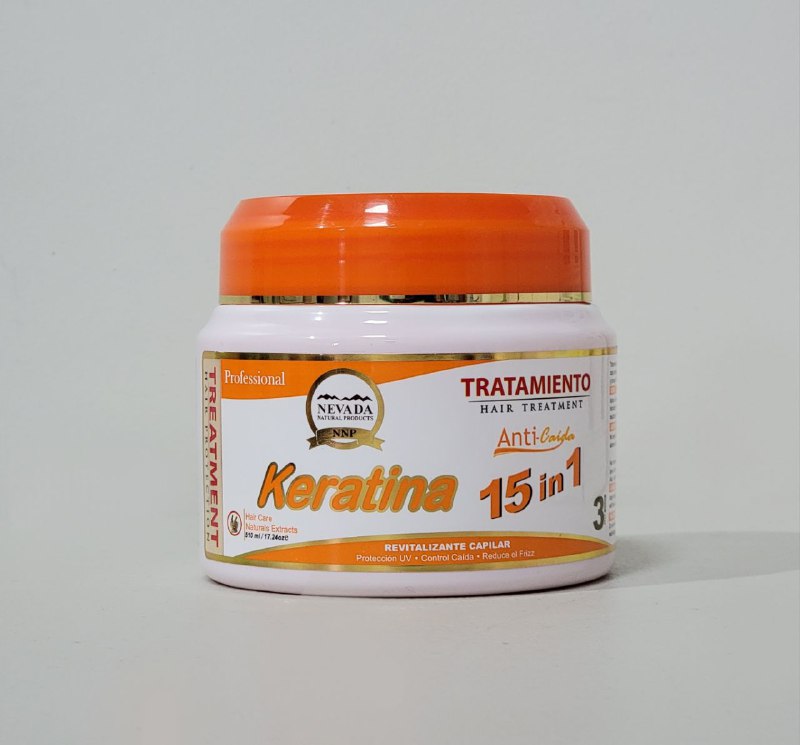 TRATAMIENTO CAPILAR ANTI CAIDA 15 EN 1 DE KERATINA NEVADA 510ML