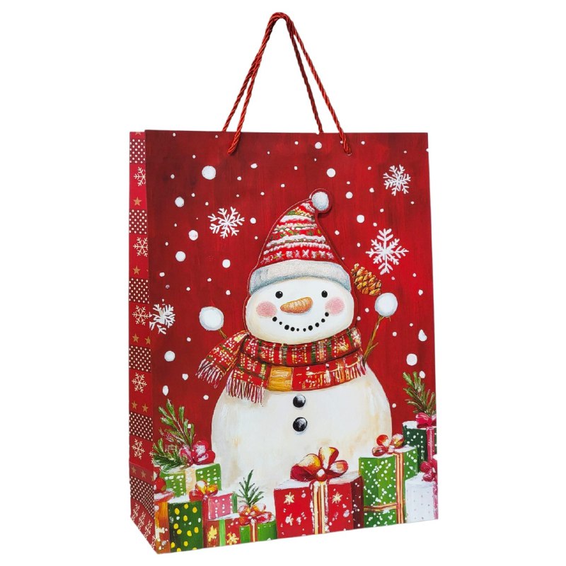 BOLSA DE REGALO NAVIDEÑA GRANDE 30X40X12CM