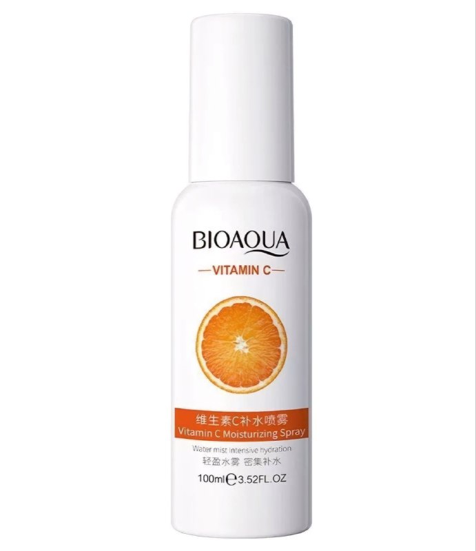 SPRAY FACIAL HIDRATANTE DE VITAMINA C, REFRESCANTE Y FACIL DE ABSORBER EN LA PIEL REJUVENECEDOR BIOAQUA 120ML