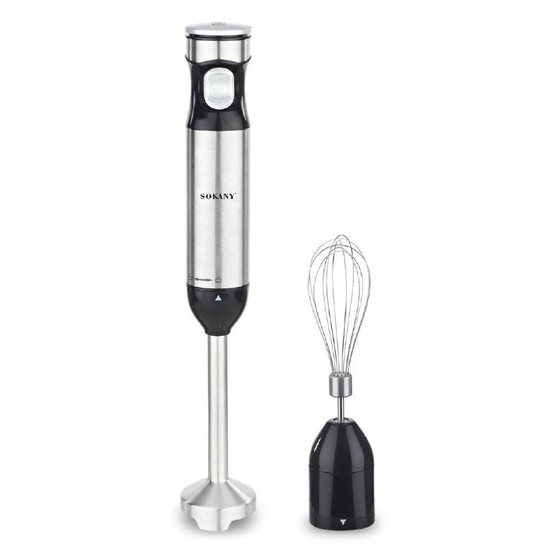 MAQUINA BATIDORA DE MANO 2 EN 1, ALTA POTENCIA 800W, DISEÑO DE EMPUÑADURA ERGONOMICA, LIMPIEZA FACIL Y RAPIDA, PROCESADOR DE ALIMENTOS MULTIFUNCIONAL CUCHILLAS DE ACERO INOXIDABLE SOKANY SK-1719