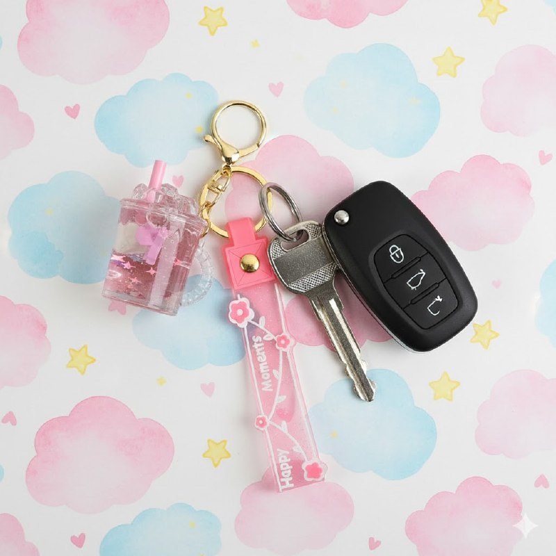 LLAVEROS DE ARENA MOVEDIZA LIQUIDA, 9 ESTILOS DISPONIBLES