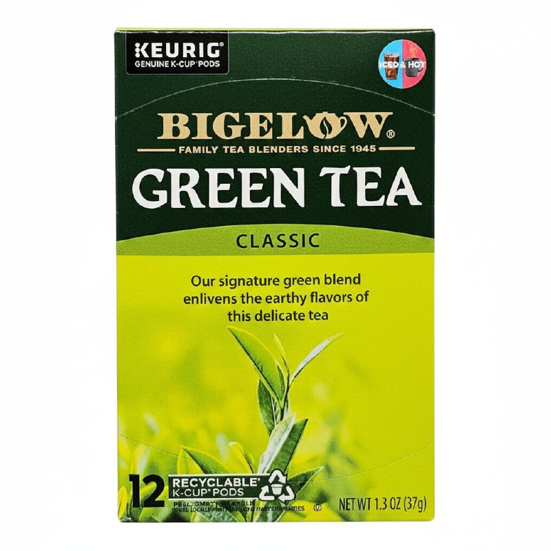 TE VERDE CON CAFEIA CON EFECTO ANTIOXIDANTE Y PARA LA CONCENTRACION EN CAPSULAS BIGELOW 12UND