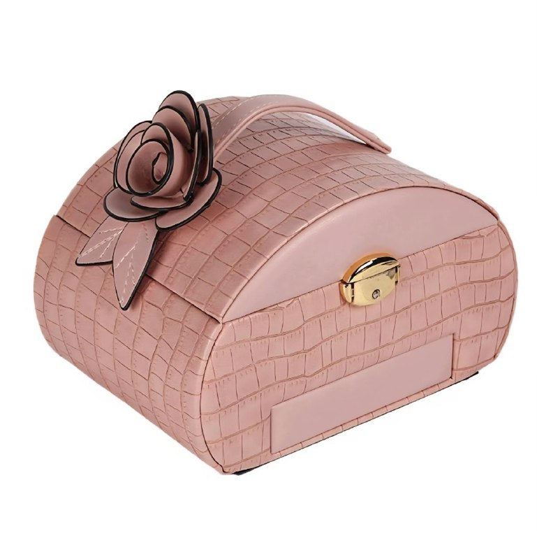 ORGANIZADOR JOYERO ELEGANTE PORTATIL, CAJA DE ALMACENAMIENTO DE JOYAS, FACIL DE TRANSPORTAR