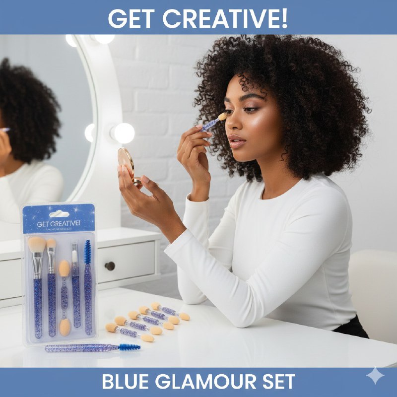 BROCHAS EN SET DE 10 PIEZAS HERRAMIENTAS PARA APLICAR SOMBRAS Y CUIDAR CEJAS Y PESTAÑAS STAY BEAUTIFUL