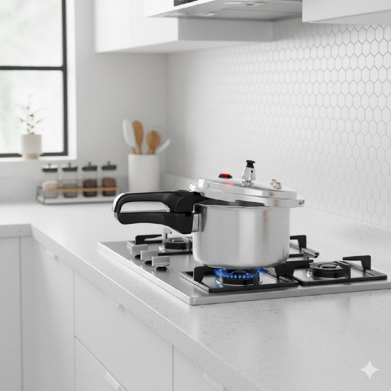 OLLA DE COCIA A PRESION DE ALTA EFICIENCIA Y CALENTAMIENTO RAPIDO UNIFORME 5L GOLDEN HAPPINESS