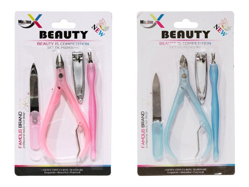 SET DE PEDICURA DE 4 PIEZAS QUE ELIMINAN CALLOS, ALISAN LA PIEL Y MANTIENEN TUS UÑAS IMPECABLES MAXINE BEAUTY