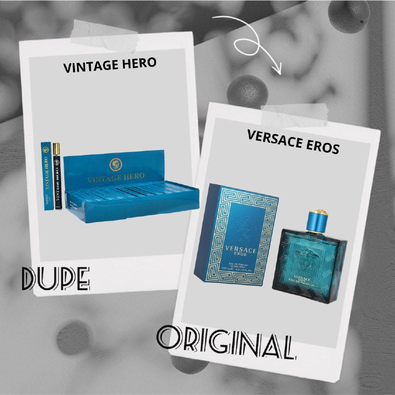 PERFUME EN TUBO PARA HOMBRE VINTAGE HERO EDP 35ML (H) (AROMA SIMILAR VERSACE EROS)