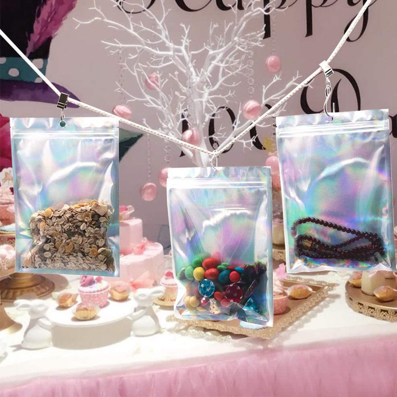 BOLSA ORGANIZADORA TRANSPARENTE TORNASOL 15X22CM