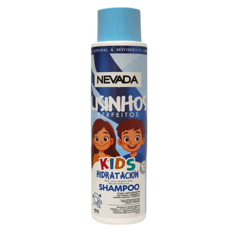 SHAMPOO PARA EL CABELL HIDRATANTE PARA NIÑOS PELO LISO BRILLANTE NEVADA KIDS 500ML