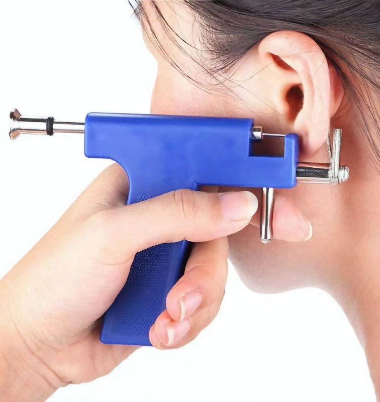 HERRAMIENTA PERFORADORA DE OREJAS, PISTOLA PROFESIONAL PARA PERFORACION SIN DOLOR Y RAPIDA