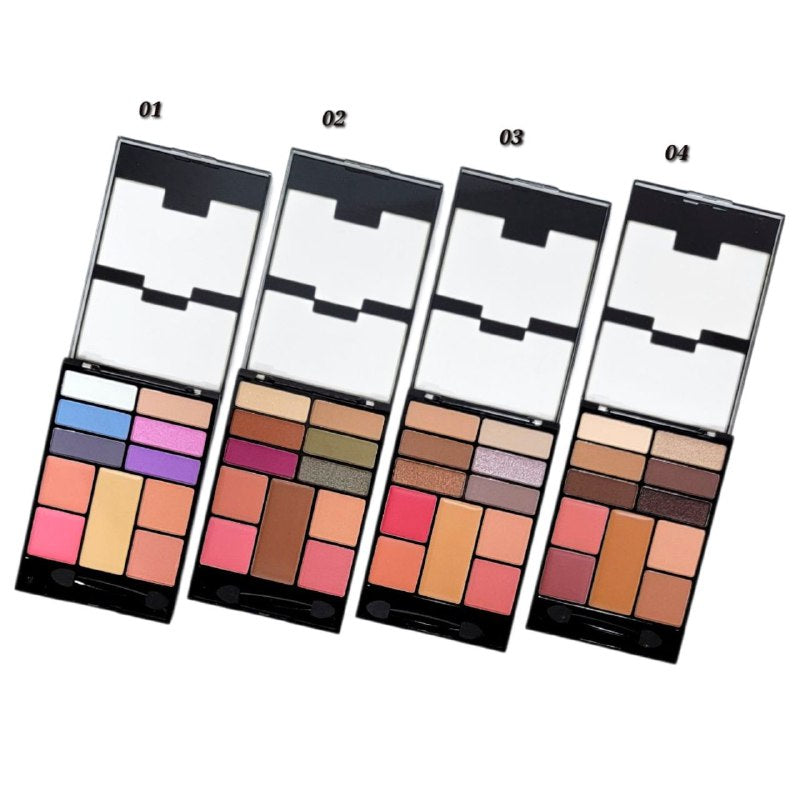 SOMBRAS DE MAQUILLAJE EN PALETA DE OJOS, RUBOR Y CORRECTOR, DALE A TUS OJOS UN COLOR PERSONALIZADO 4 TONOS DE PALETAS STAY BEAUTIFUL 20.6G