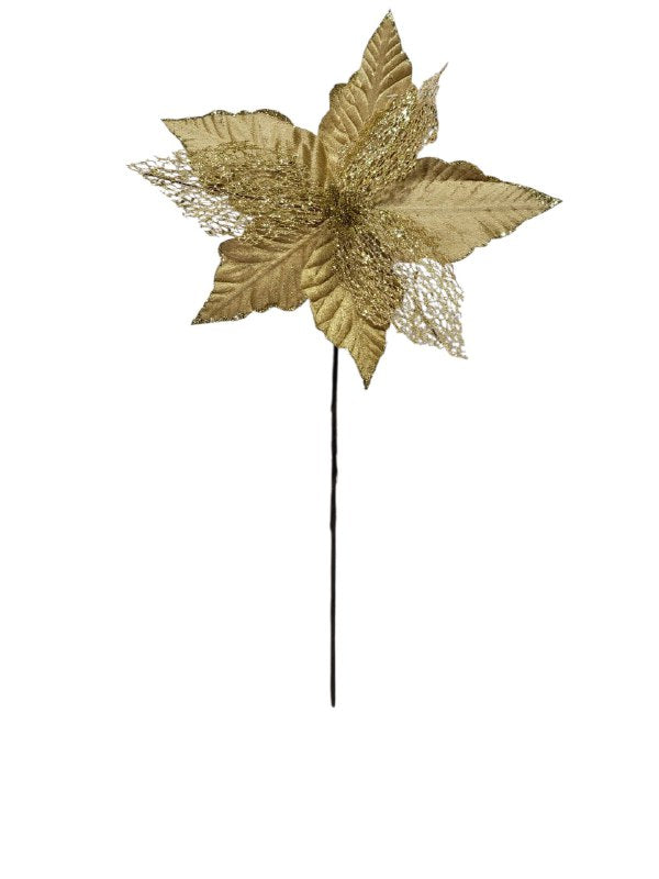 DECORACION ADORNO NAVIDEÑO FLOR DE NAVIDAD COLORES VIBRANTES ELEGANTES 5 ESTILOS