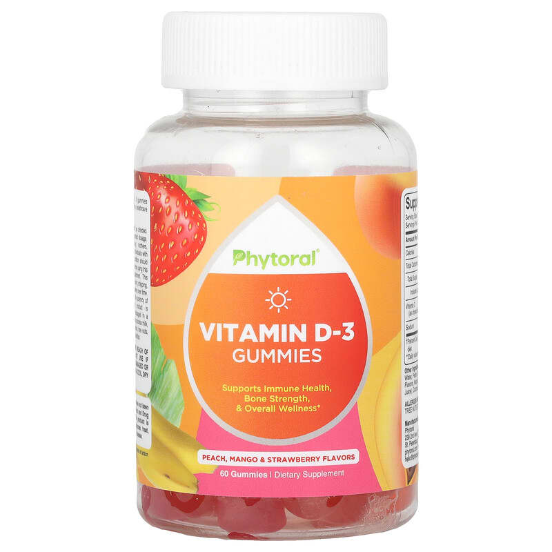 VITAMINAS EN GOMITAS DE VITAMINA D3 PARA LA SALUD INMUNOLOGICA GENERAL PHYTORAL 60UND