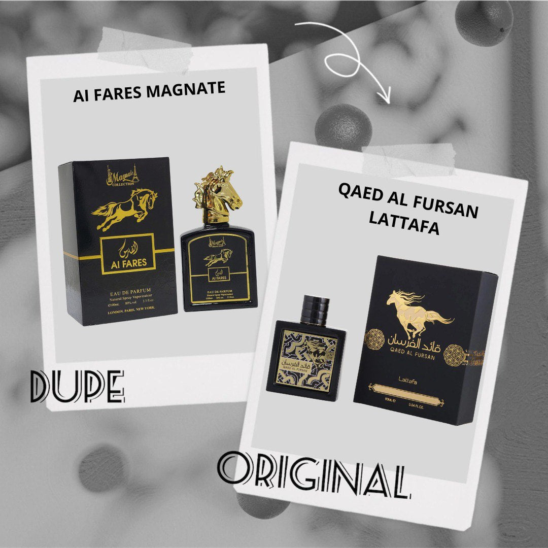 MAGNATE AI FARES EDP 100ML (H) (AROMA SIMILAR LATTAFA QAED AL FURSAN)