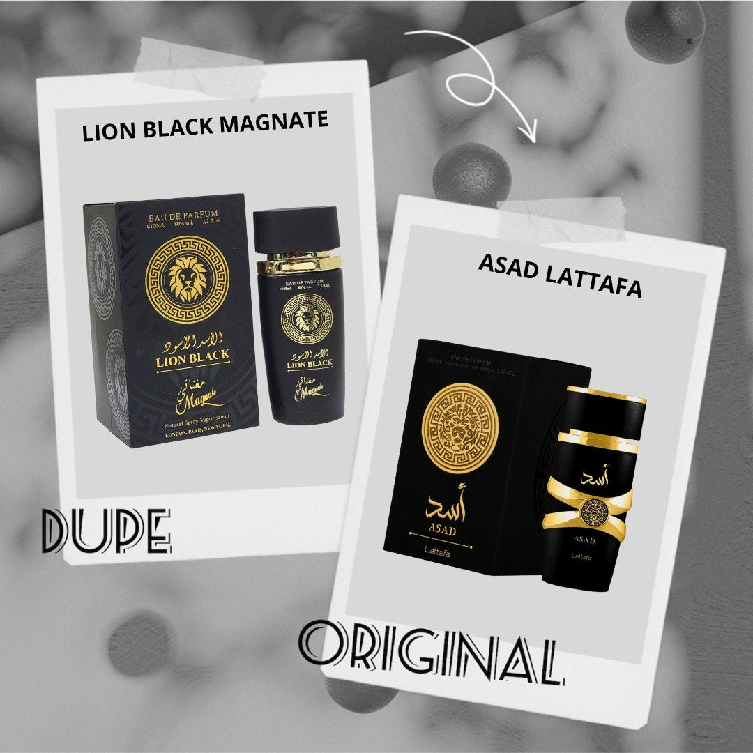 MAGNATE LION BLACK EDP 100ML (H) (LATTAFA ASAD)