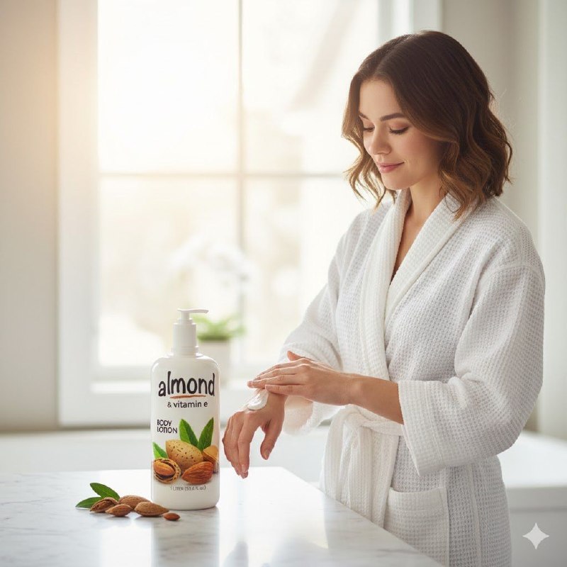 CREMA CORPORAL DE ALMENDRA Y VITAMINA E HUMECTANTE REVITALIZANTE ALMOND 1L