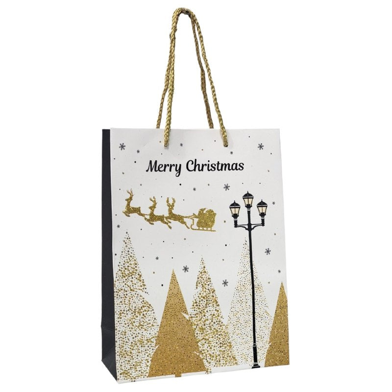 BOLSA DE REGALO NAVIDEÑA PEQUEÑA 18X24X8CM