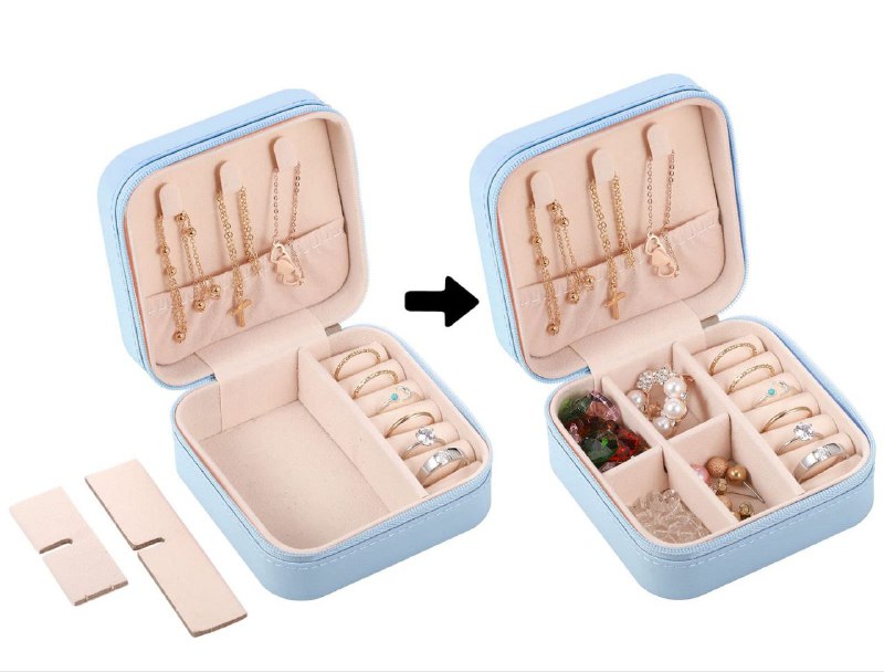 ORGANIZADOR DE JOYAS, MINI JOYERO PORA BOLSO 5 COLORES