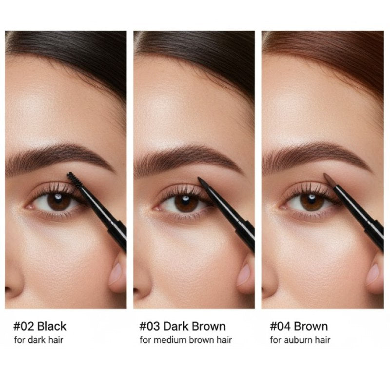 GEL PARA CEJAS Y DELINEADOR DE OJOS 2 EN 1 DE LARGA DURACION SUAVE Y LISO WAO 0.7G