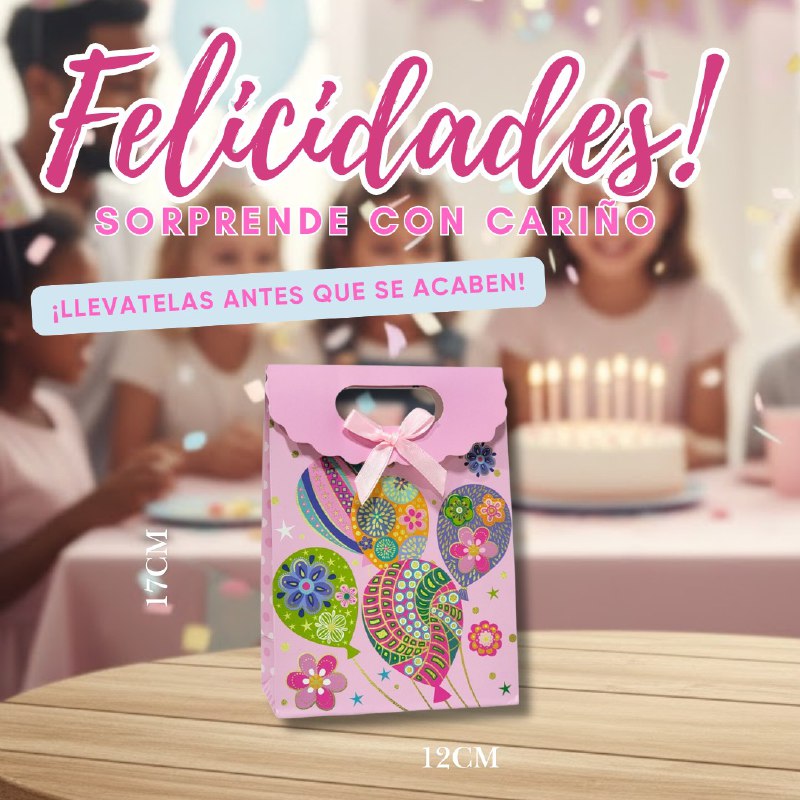 BOLSA DE REGALO EXTRA PEQUEÑA 12X17CM