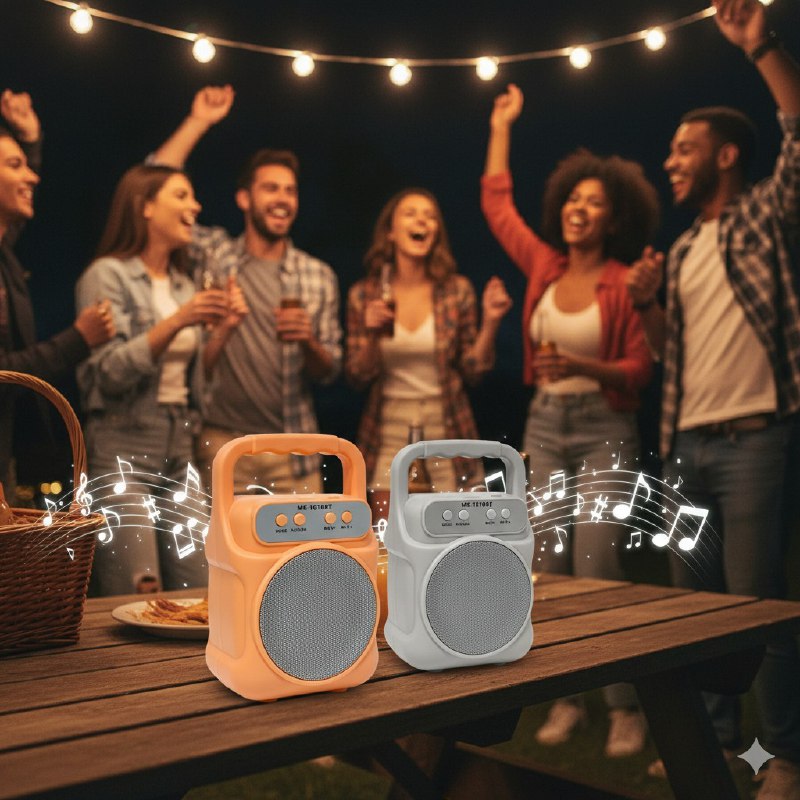 PARLANTE ALTAVOZ INALAMBRICO USB, TF Y RADIO BLUETOOTH, BATERIA DE LARGA DURACION POTENCIA 6W 12X19CM MS-1610BT