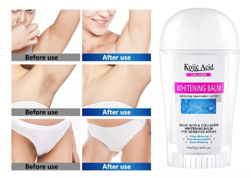 DESODORANTE EN BARRA BLANQUEADOR CON ACIDO KOJICO Y COLAGENO 50G