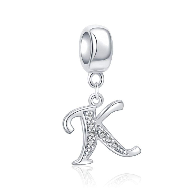 PCHARM4034$K LETRA K PANDORA PLATA 9.25