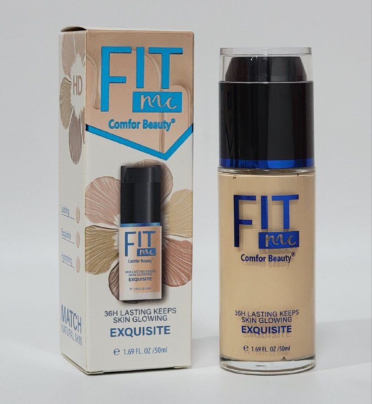 BASE DE MAQUILLAJE 36H DE DURACION, PIEL BRILLANTE Y EXQUISITA COMFOR BEAUTY FIT MC 50ML