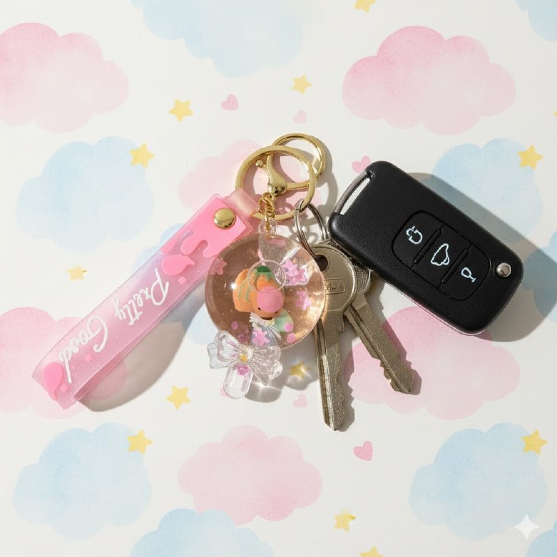 LLAVEROS DE ARENA MOVEDIZA LIQUIDA, 6 ESTILOS DISPONIBLES