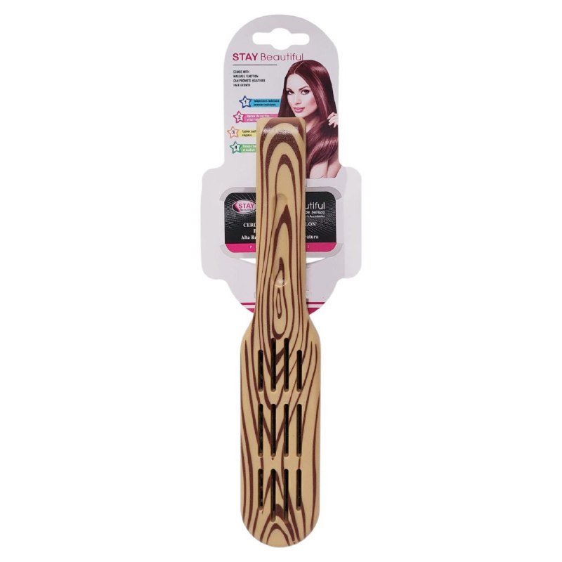 CEPILLO PARA EL CABELLO PARA ALISAR EL CABELLO, CERDAS DE CALIDAD SUPERIOR LIVIANA STAY BEAUTIFUL