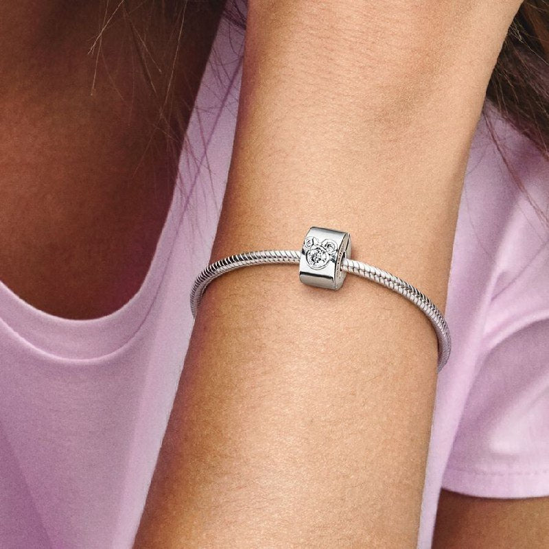 PCHARM4089 FORMA CILINDRO MINNIE PANDORA PLATA 9.25