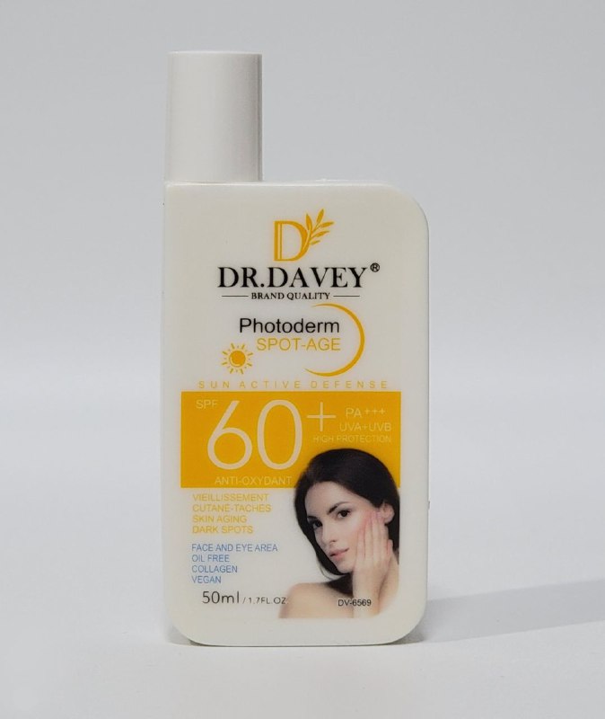 PROTECTOR SOLAR SPF PA60+ PROTEGE LA PIEL RAYOS UVA UVB, HUMECTA LA PIEL A LO LARGO DEL DIA DR DAVEY 50ML