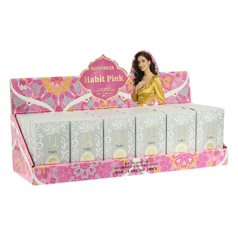 YARA BURPHRISE HABIT PINK EDP 35ML (M) (AROMA SIMILAR LATTAFA YARA MOI)