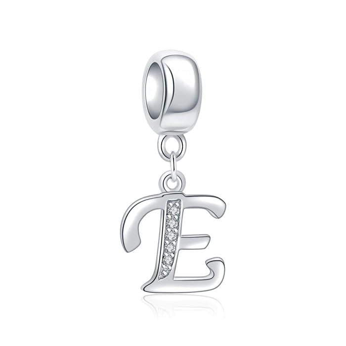 PCHARM4034$E LETRA E PANDORA PLATA 9.25