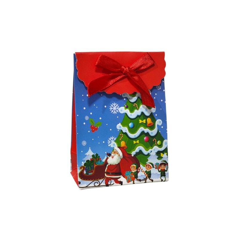 BOLSA DE REGALO NAVIDEÑA PEQUEÑA XXS 7CMX10CM, 15 ESTILOS