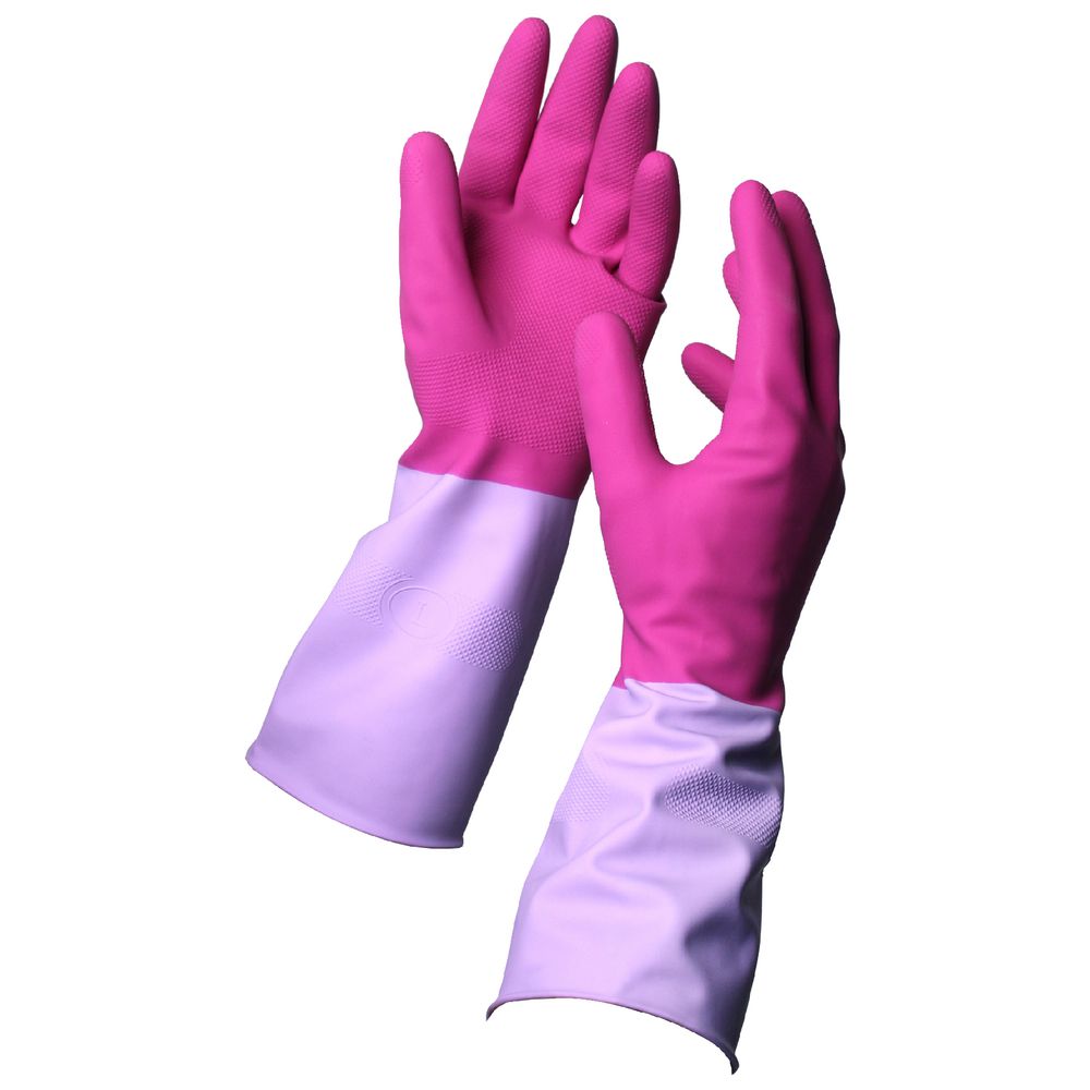 GUANTES PARA EL HOGAR MULTIUSO COLOR ROSA TALLA M YORK ROSIE