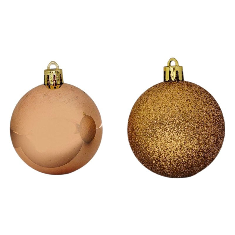 DECORACION ADORNO NAVIDEÑO PAQUETE DE 6 BOLAS DECORATIVAS, 6 CM 37X60X71 IDEALES PARA DARLE UN TOQUE UNICO A TU ARBOL DE NAVIDAD
