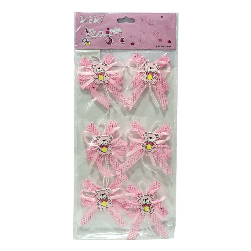 DECORACION ADORNO PARA RECURDOS DE BABY SHOWER EN PAQUETE 6UND 9X9CM