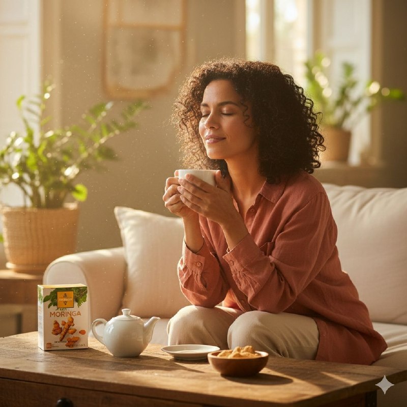 TE VERDE CON INFUSION DE CURCUMA, JENGIBRE Y MORINGA PARA EL BIENESTAR Y ENERGIA LA GRANJA 20UND