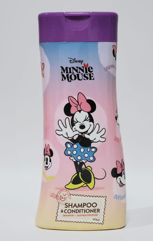 SHAMPOO PARA EL CABELLO 2 EN 1, SHAMPOO Y ACONDICIONADOR PARA NIÑAS FORMULA ULTRA SUAVE, LIMPIA Y SUAVIZA Y DEJA AROMA AGRADABLE NEVADA KIDS DISNEY MINNIE MOUSE 473ML