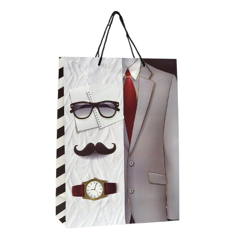 BOLSA DE REGALO PARA HOMBRE GRANDE 30X12X41.5CM