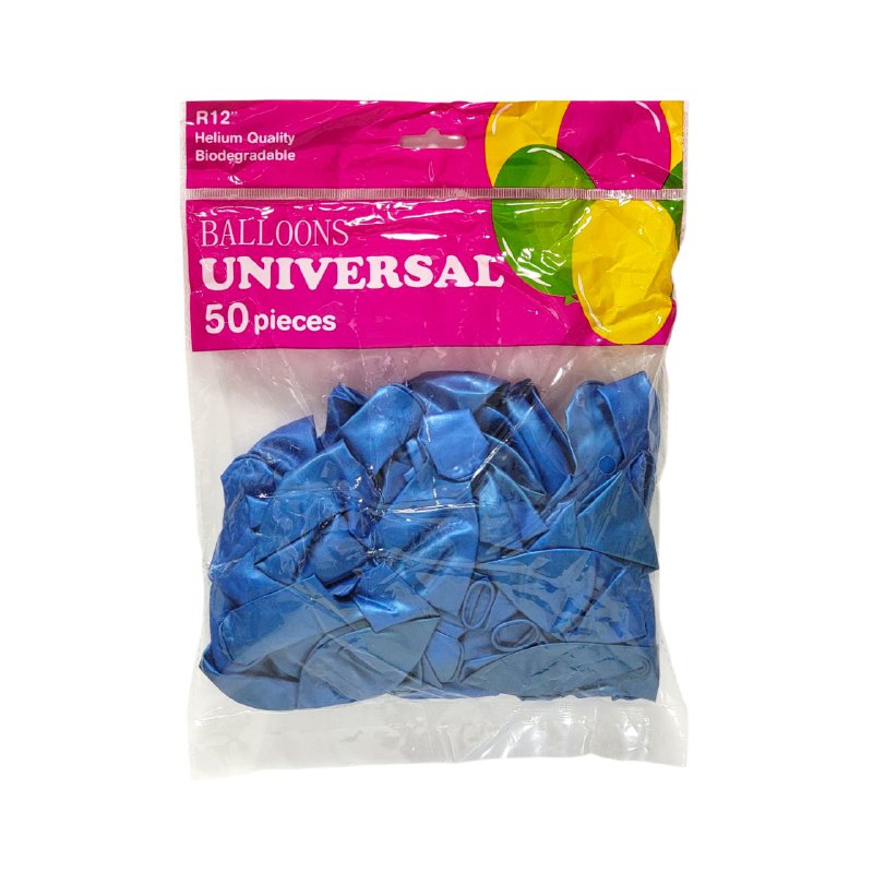 DECORACION ADORNO PAQUETE DE GLOBOS DE LATEX PARA CUMPLEAÑOS 50UND BALLOONS UNIVERSAL