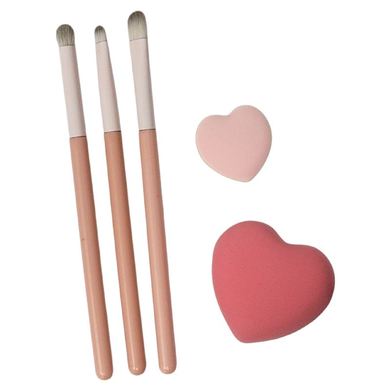 SET DE BROCHAS DE MAQUILLAJE Y ESPONJAS DE 5 PIEZAS FACE