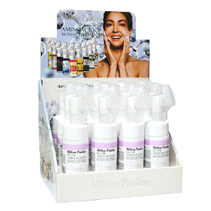 LIMPIADOR FACIAL DE AMINOACIDOS DE LECHE DE LIMPIEZA PROFUNDA 150G, MOUSSE QUE PROPORCIONA UNA LIMPIEZA PROFUNDA Y DELICADA QUE ELIMINA EFICAZMENTE LA SUCIEDAD E IMPUREZAS, DEJANDO LA PIEL SUAVE Y NUTRIDA MILLION PAULINE